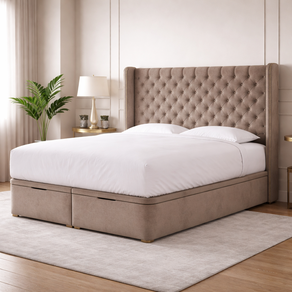 Mink Barcelona Divan Ottoman Bed
