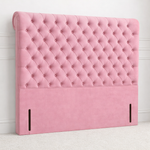 Load image into Gallery viewer, Pink tufted Sleigh Headboard
