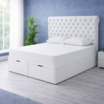 Load image into Gallery viewer, White Sleigh Divan Ottoman Bed

