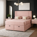 Load image into Gallery viewer, Pink Dingley Ottoman Divan Bed
