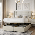 Load image into Gallery viewer, Modern Dingley Winged Divan Ottoman Bed
