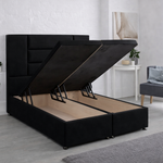 Load image into Gallery viewer, Black Madrid Divan Ottoman Bed
