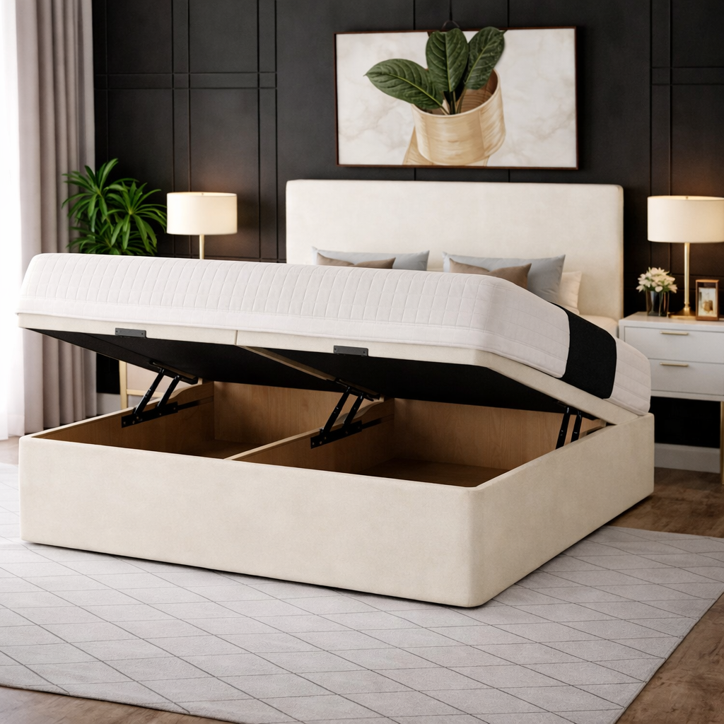Plain Modern Divan Ottoman Bed

