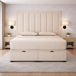 Load image into Gallery viewer, Cream Zara Divan Ottoman Bed
