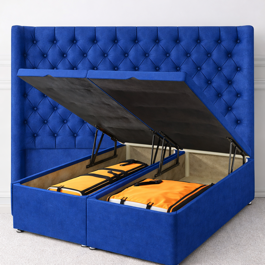 Topaz Winged Divan Ottoman Bed