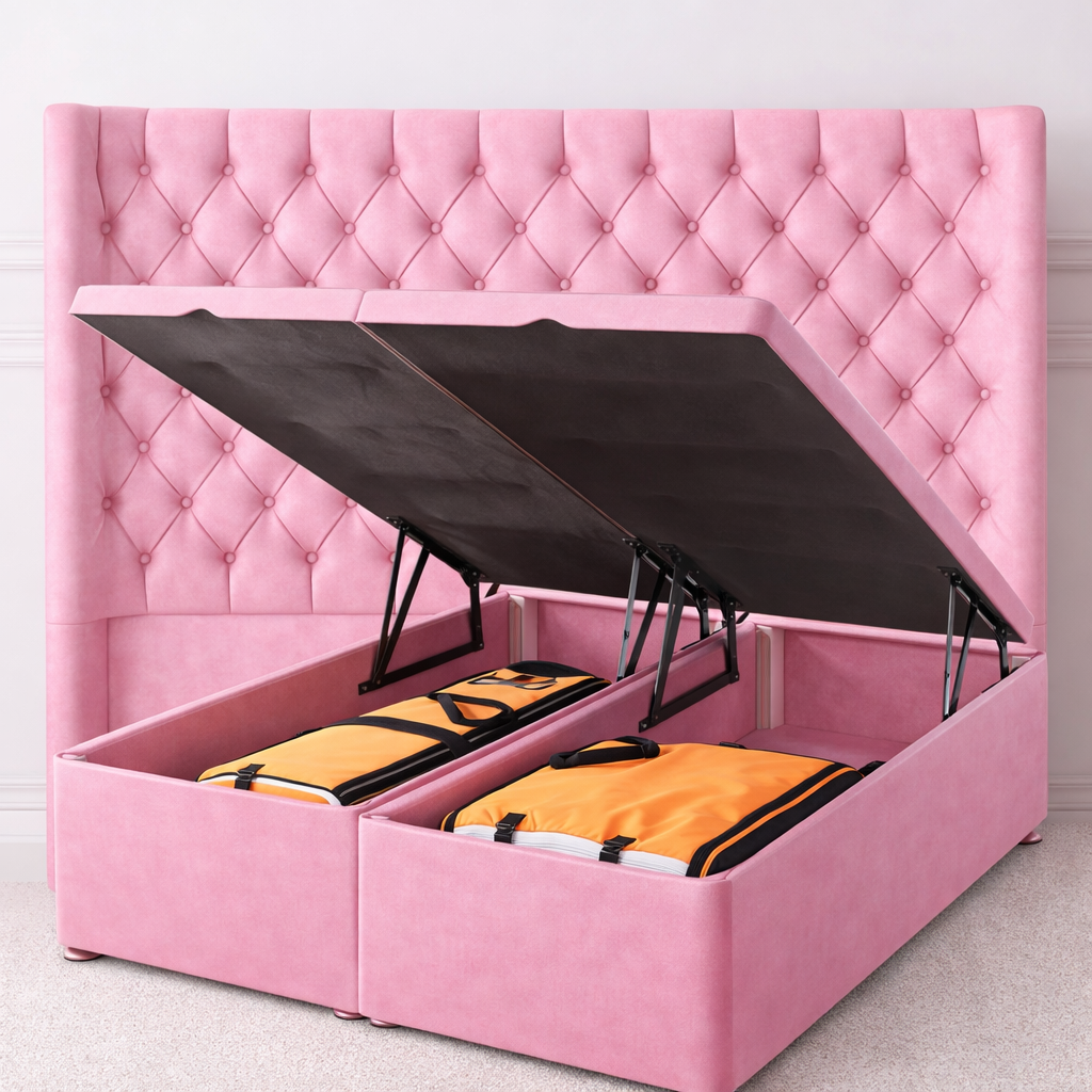 Topaz Winged Divan Ottoman Bed