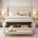 Load image into Gallery viewer, Topaz Winged Divan Ottoman Bed