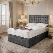 Small Cube Divan Ottoman Bed