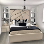 Load image into Gallery viewer, Abstract Mirror Bed