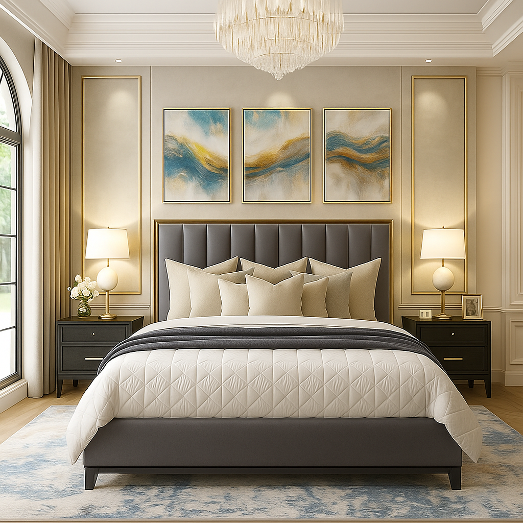 Alysia gold strip bed