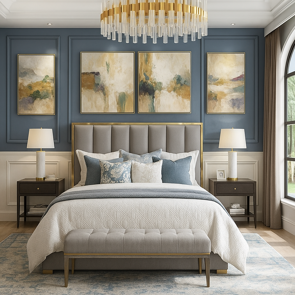 Alysia gold strip bed