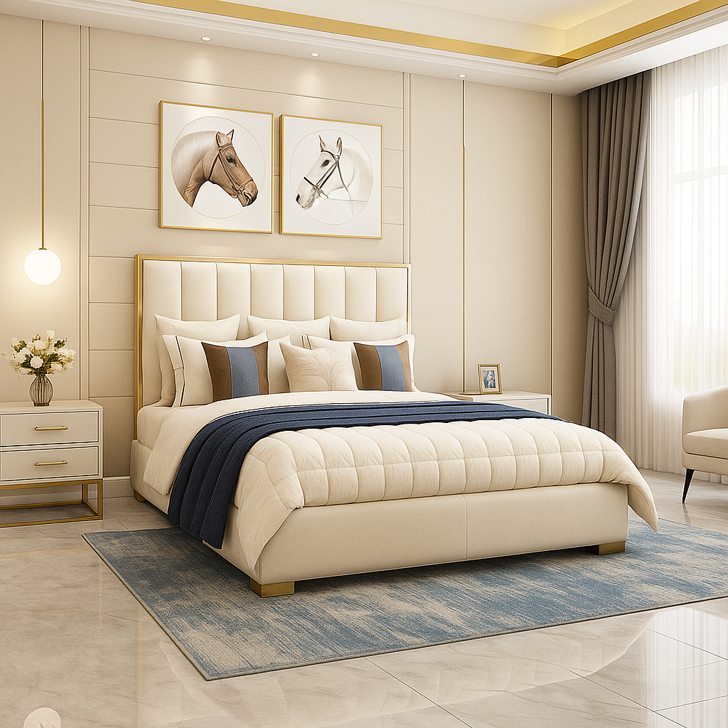 Alysia gold strip bed