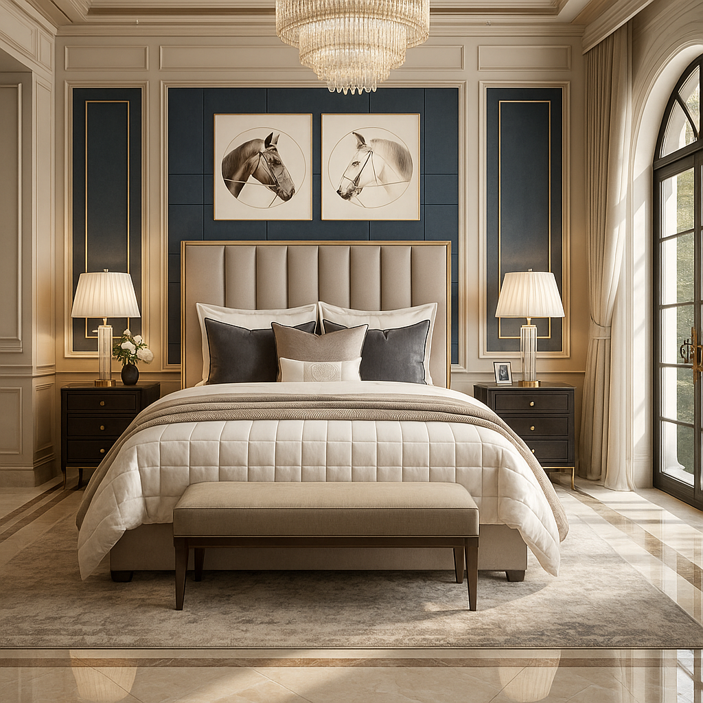 Alysia gold strip bed