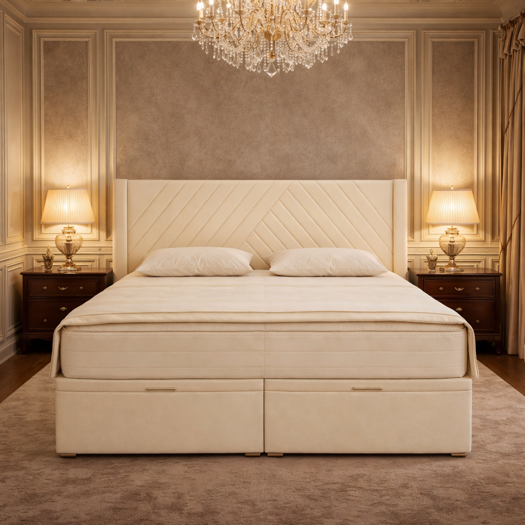 Belfast Winged Divan Ottoman Bed