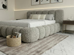 Load image into Gallery viewer, Bubble Bouclé Fabric Bed | Foot End Ottoman Bed
