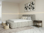 Load image into Gallery viewer, Bubble Bouclé Fabric Bed | Foot End Ottoman Bed