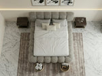 Load image into Gallery viewer, Bubble Bouclé Fabric Bed | Foot End Ottoman Bed