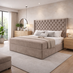 Load image into Gallery viewer, Chesterfield Winged Divan Bed