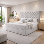 Load image into Gallery viewer, Chesterfield Winged Divan Bed