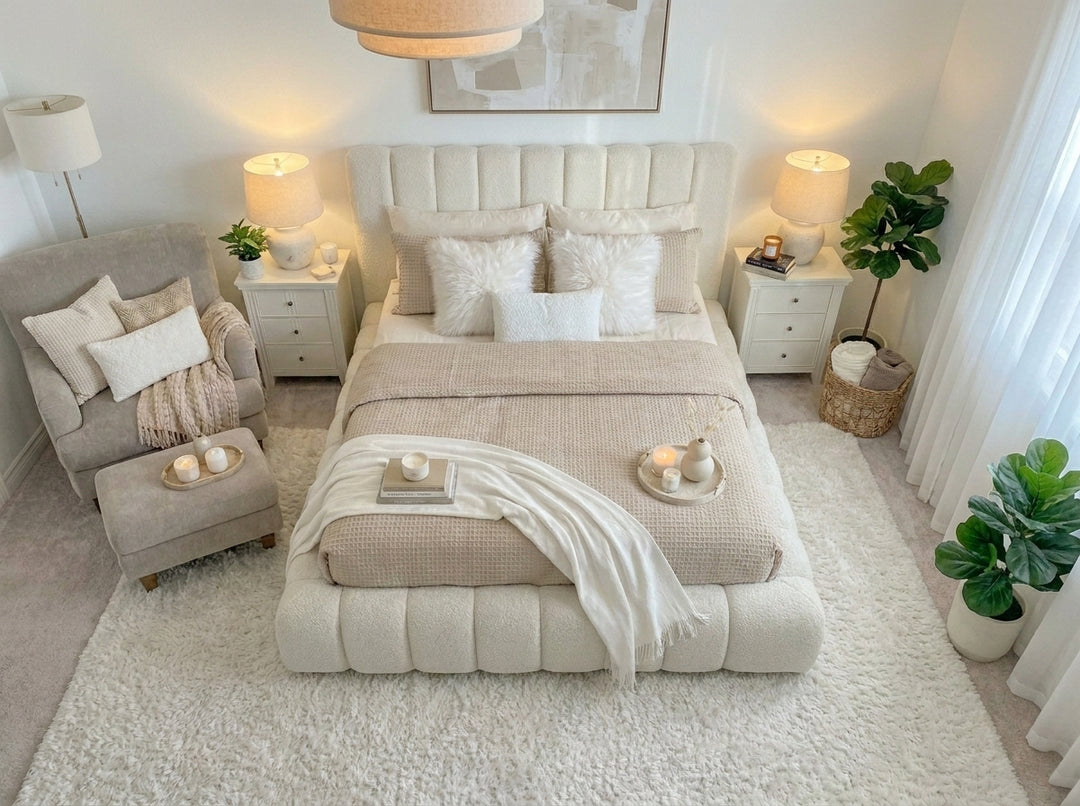 Cloud Bouclé Bed