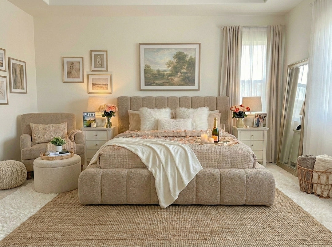 Cloud Bouclé Bed