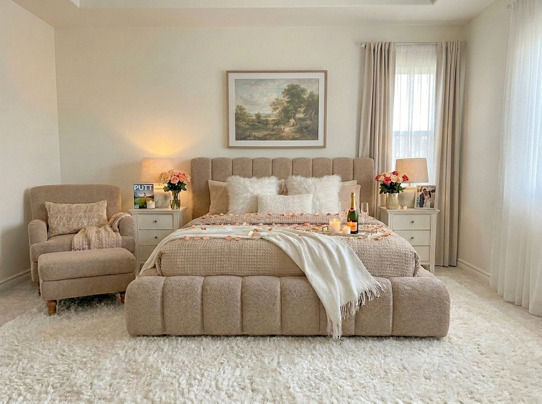 Cloud Bouclé Bed