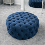 Load image into Gallery viewer, Circular Chesterfield Footstool