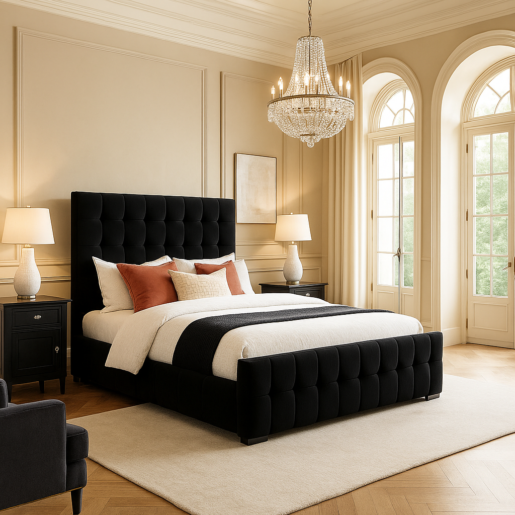 Black Geneva Cube Bed
