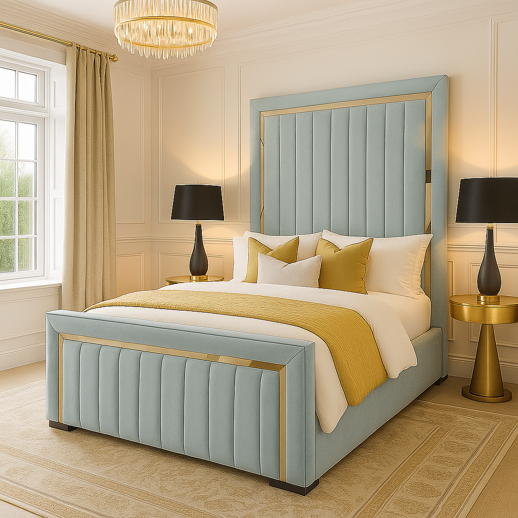 Gold Strip Bed