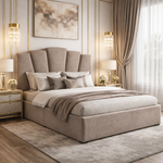 Load image into Gallery viewer, Brown John Art Deco style divan bed