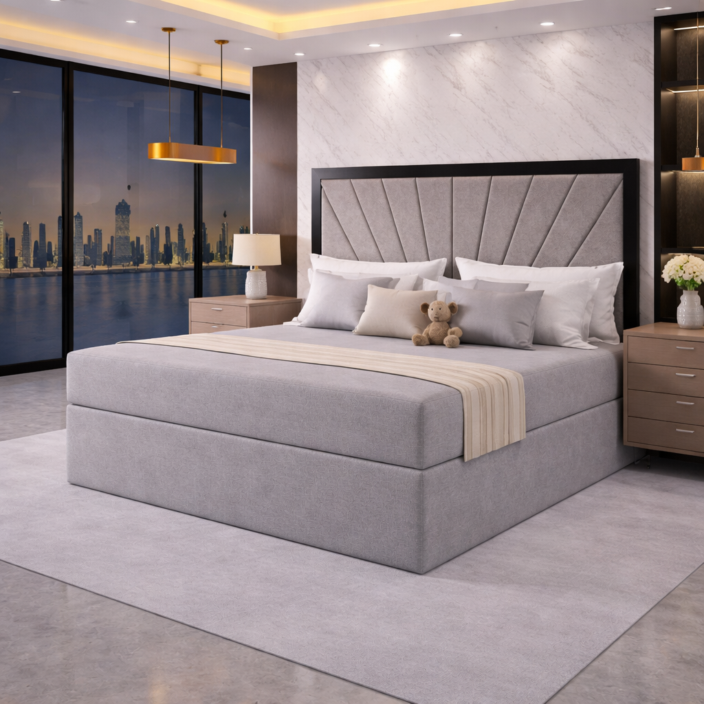 Mercer divan bed with modern contrast design