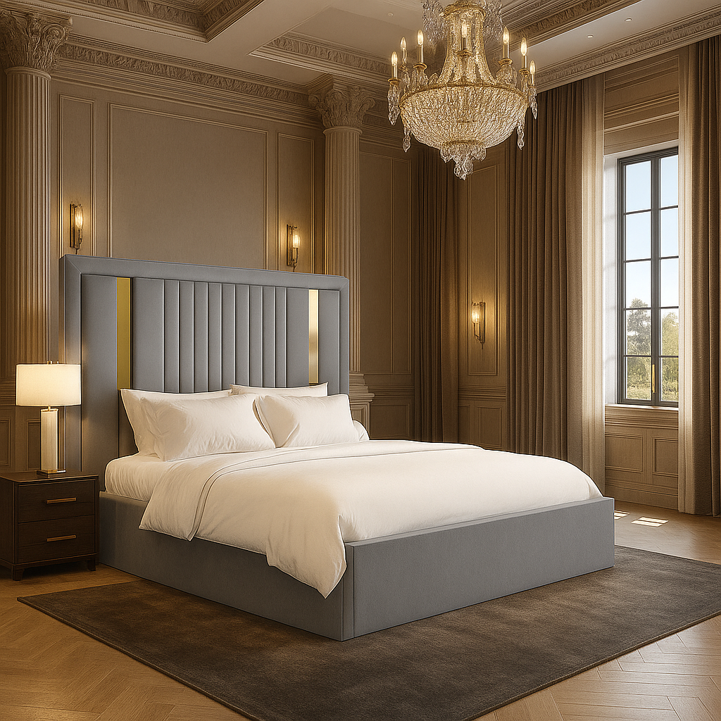 New Gold Strip Bed