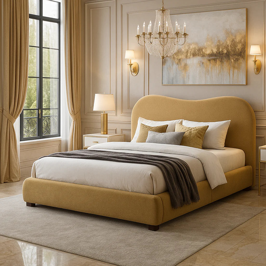 Oval Boucle bed