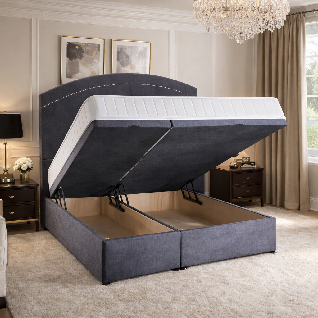Oval Divan Ottoman Bed