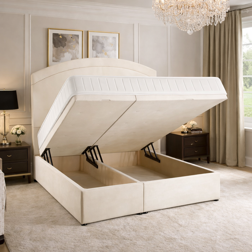Oval Divan Ottoman Bed