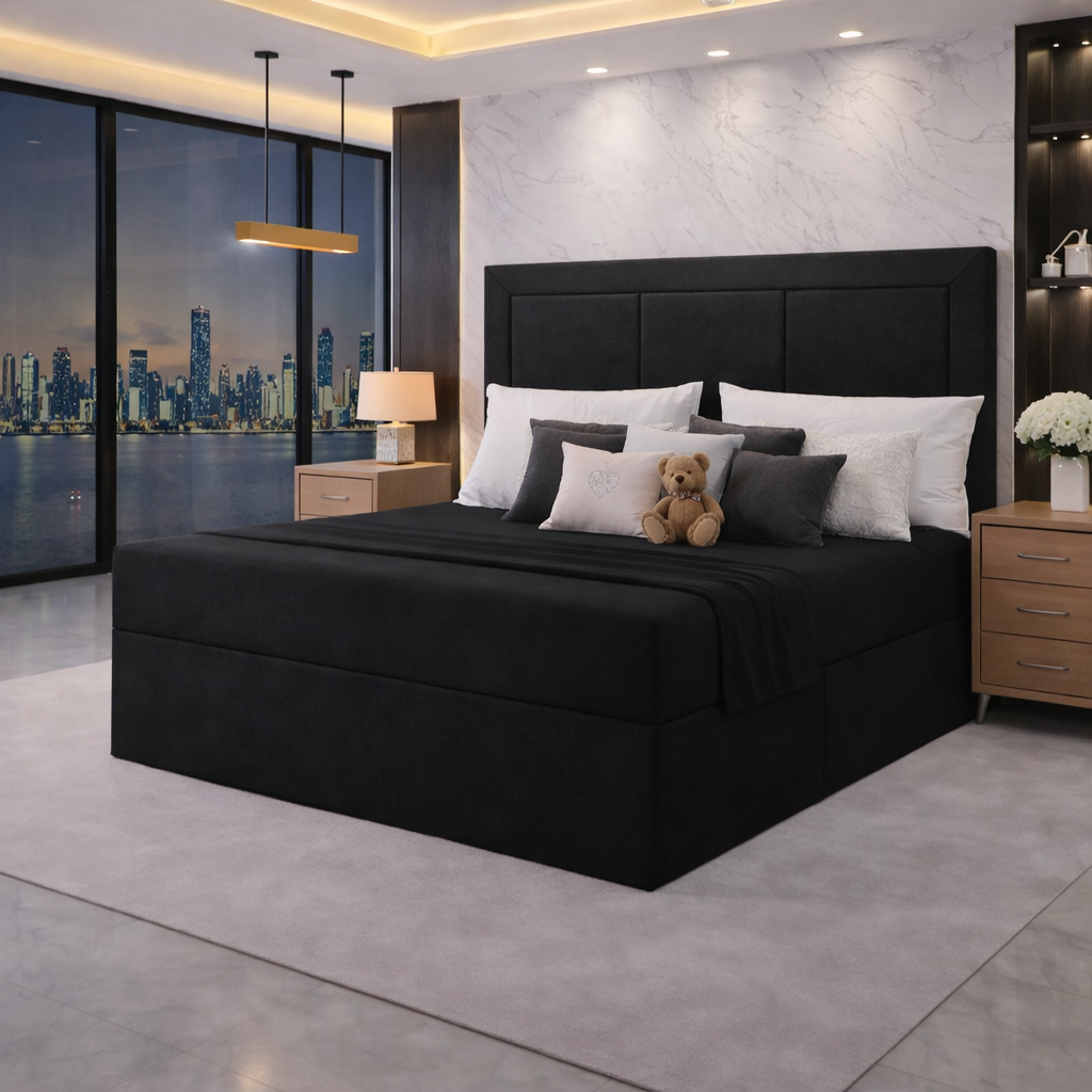 Black Panama stylish divan bed