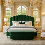 Load image into Gallery viewer, Green Panel Teddy Bed
