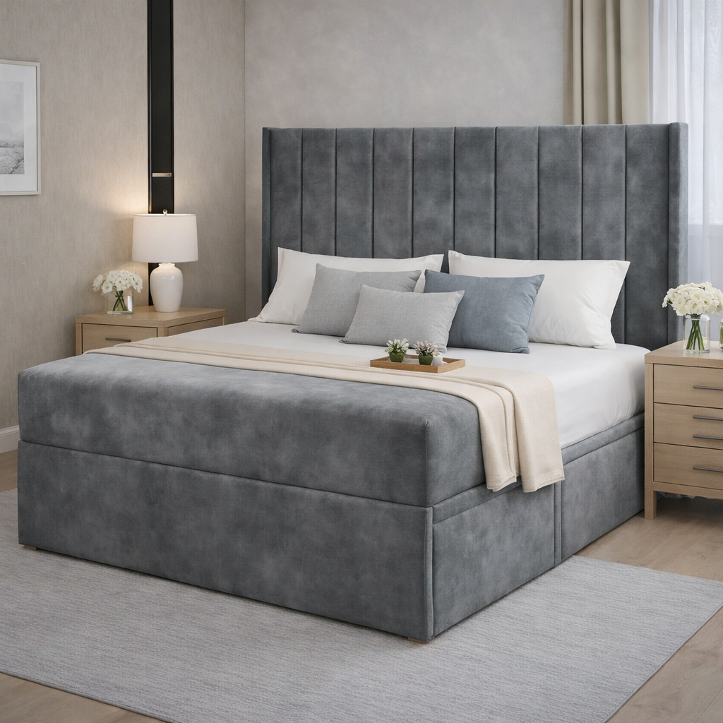 Sapphire Winged Divan Bed