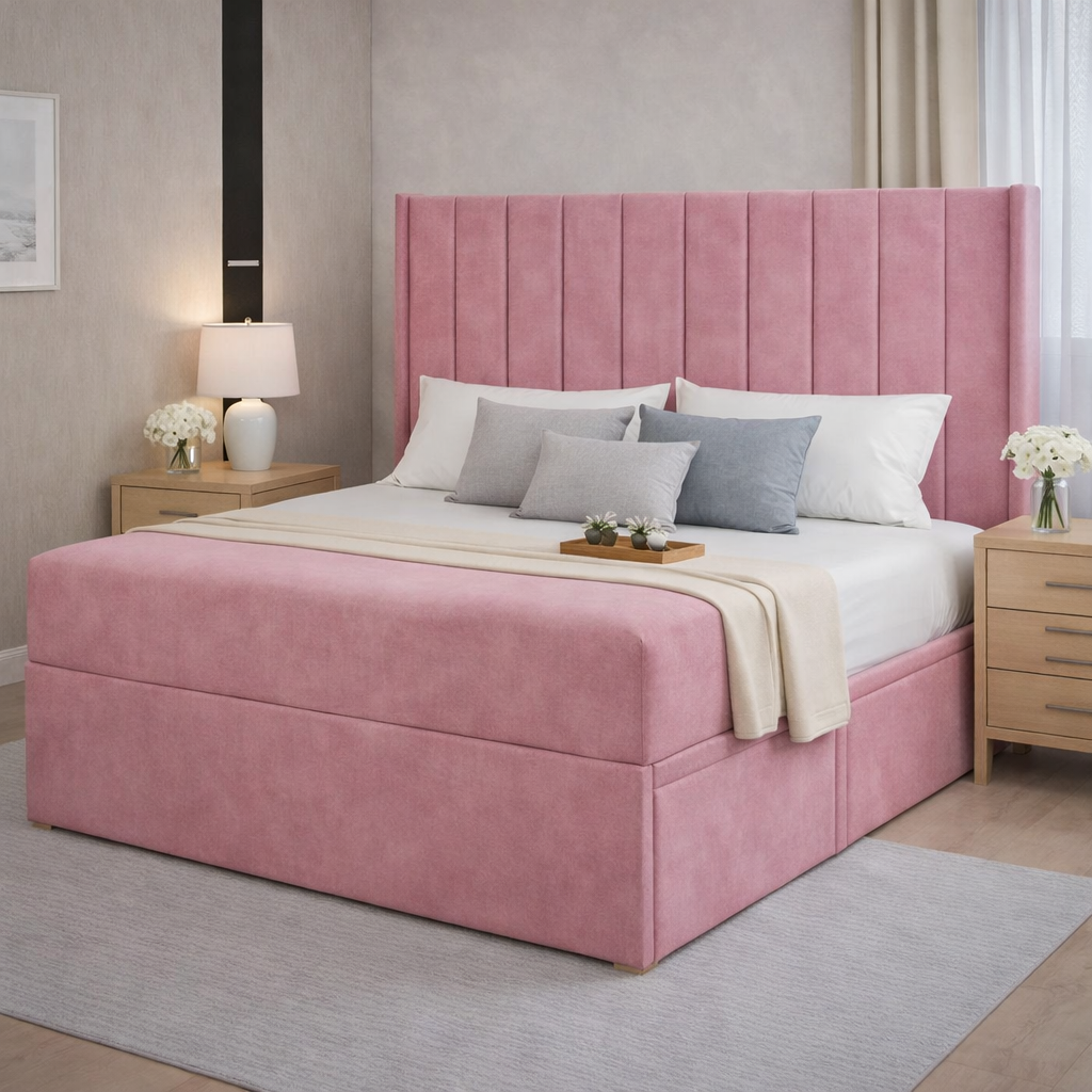 Sapphire Winged Divan Bed