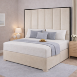 Load image into Gallery viewer, Serena luxury divan bed with piping
