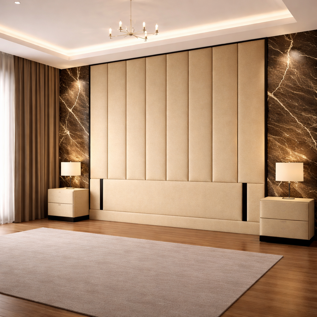 Serena Contrast piping Headboard