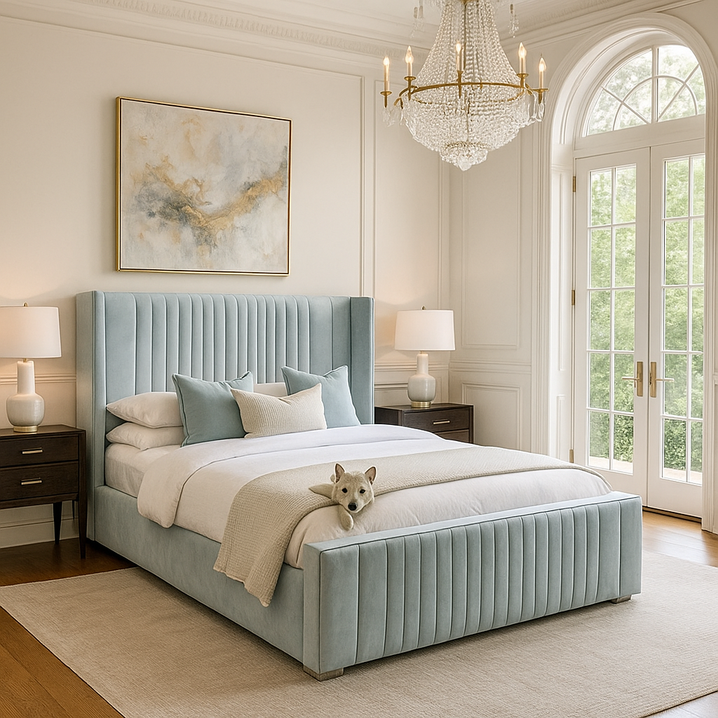 Luxurious Siena Wingback Bed
