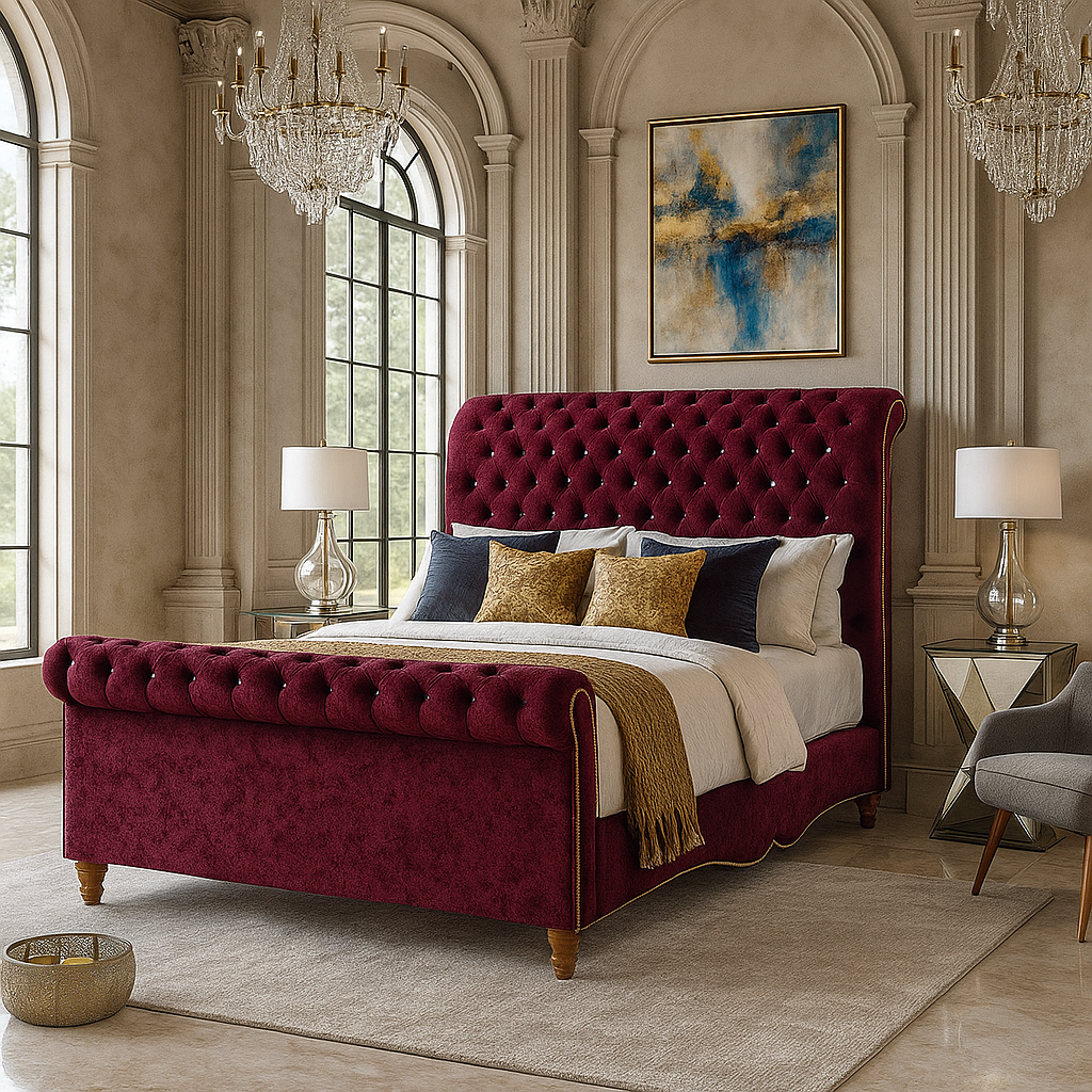 Modern Sleigh Bed

