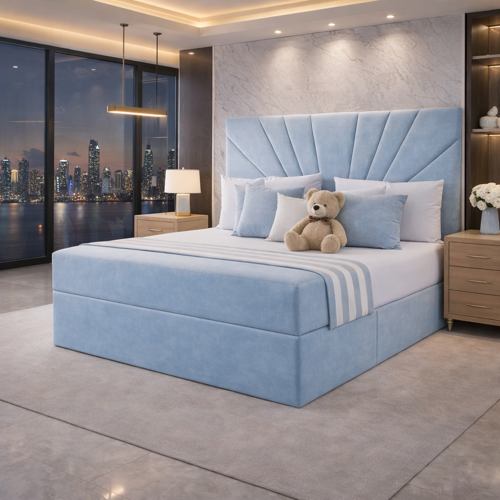 Blue Sunrise modern divan bed