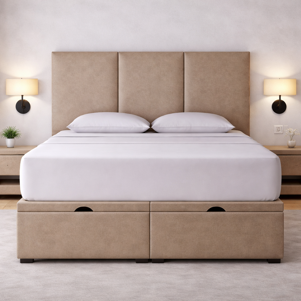 Three Panel Divan Ottoman Bed