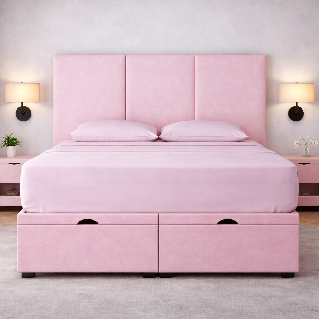 Three Panel Divan Ottoman Bed