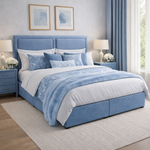 Load image into Gallery viewer, Blue Tia comfortable divan bed