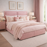 Load image into Gallery viewer, Pink Tia modern divan bed