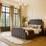 Load image into Gallery viewer, Winged art deco bed