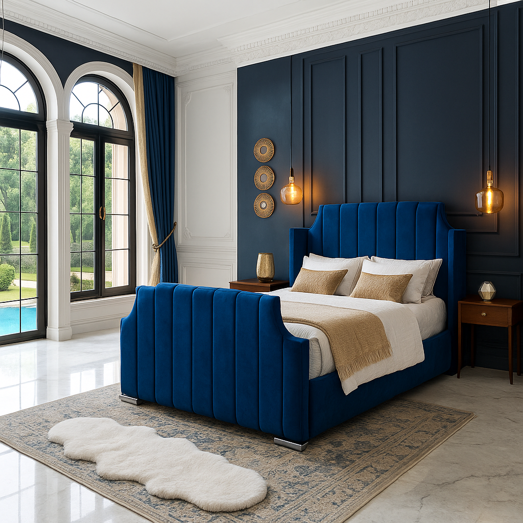 Winged art modern deco bed
